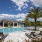 Poolside Lounging with Shaded Seating Areas